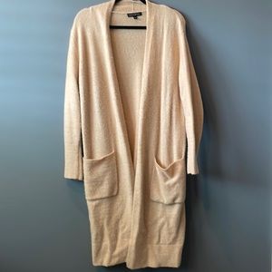 Banana Republic long duster cardigan, light camel, size small